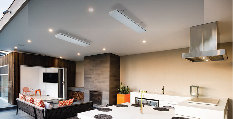 2 x Elegance 3600W heaters with recess enclosure package